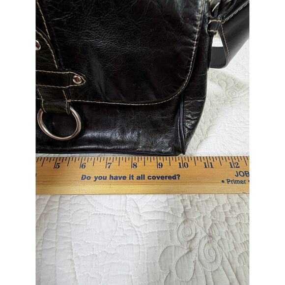 Wilson’s Leather Women’s Black Genuine Leather Shoulder Strap Handbag Purse - Picture 5 of 12